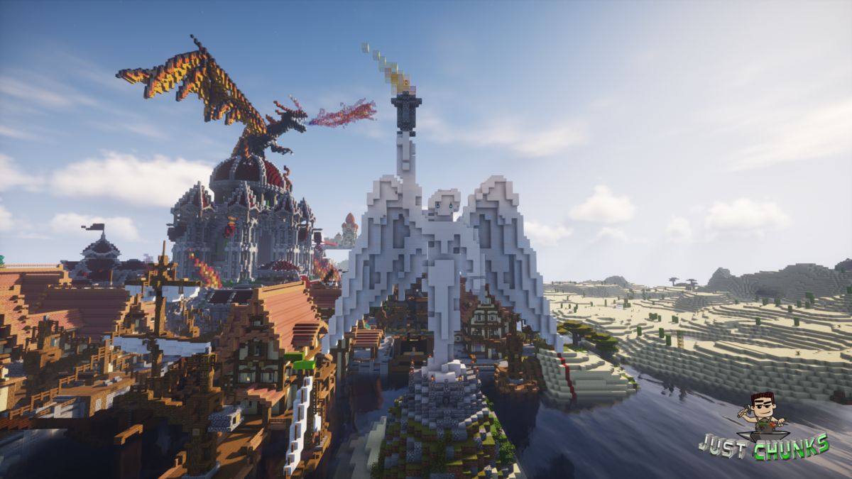 Engelsstatur am PvP Spawn